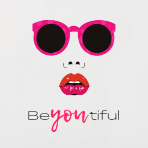 Be you tiful Black, White & Grey T-Shirt Design