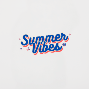 Summer Vibes (2) Black, White & Grey T-Shirt Design